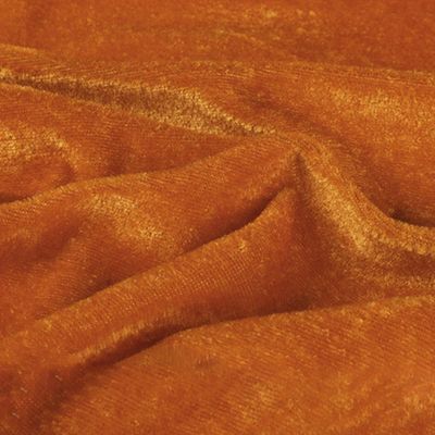 Anevous 2 m x 165 cm Crushed Velvet Fabric by the Yard, Brown