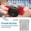 Metal Thumb Grip Shoe Cover for X100F, X100T, X70, X-E3, X-A1, X-A2, X-A3, X-A5, X-M1, XA3, XE3, Silver view 3