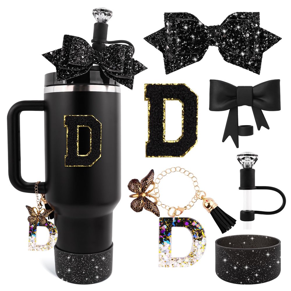 Lingdeer Black Cup Accessories Set for Stanley 850.5 g & 1,134.0 g Tumblers with Handle