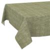ANRO Washable Linen-Look Tablecloth, Olive, 260 x 140 cm view 1