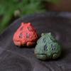 MIONGKI Creative Small Horned Frog, Purple Clay Tea Pet view 3