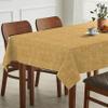 ANRO Washable Linen-Look Tablecloth, Mustard, 280 x 140 cm view 2