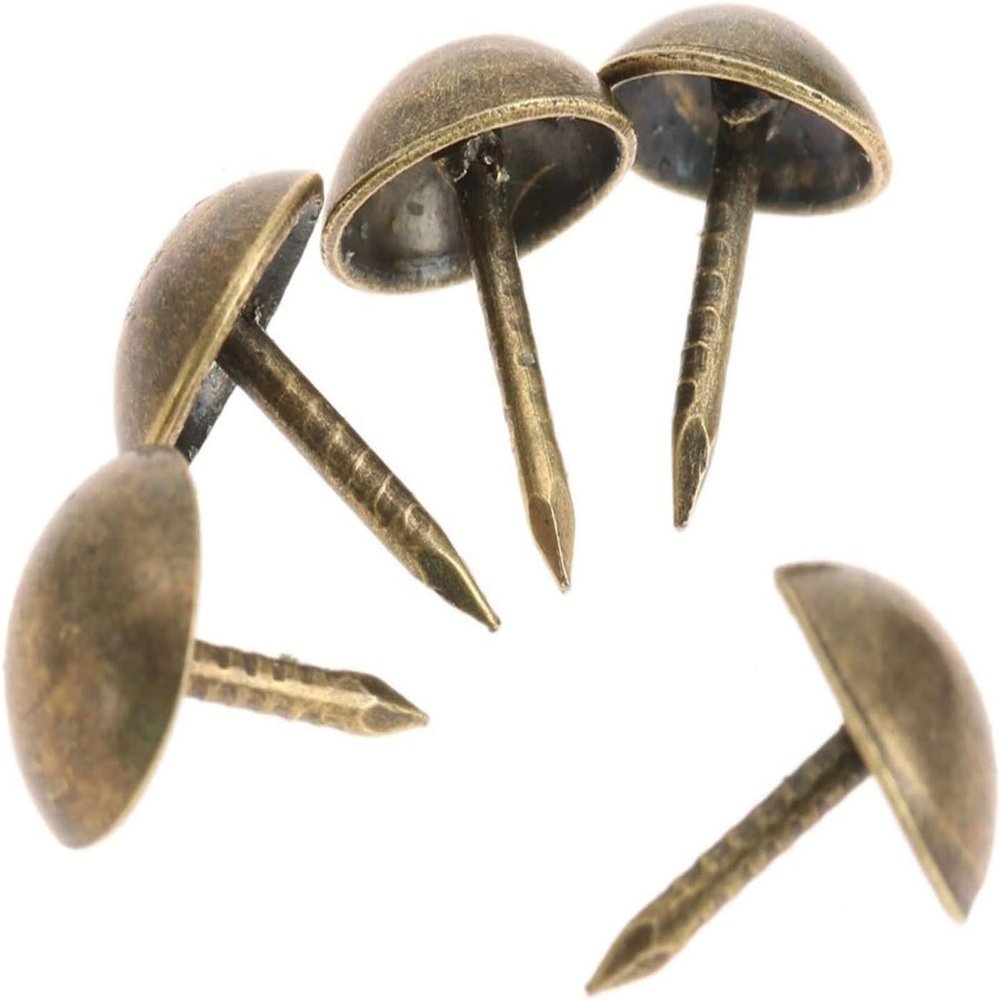 Antique Bronze Decorative Upholstery Tacks, 100 Pieces, 7 x 11 mm