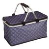KESPER Blue Diamond-Pattern Shopping Basket, Polyester, 50 x 29 cm | 19952 view 1