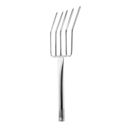 Stainless Steel Bean Sprout Fork, Silver, for Digging and Transplanting