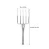 Stainless Steel Bean Sprout Fork, Silver, for Digging and Transplanting view 2