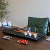 Ebony Inkstone Tea Tray, Natural Black Gold Stone, 90 x 38 x 3 cm view 4