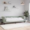 Juroupi Velvet Daybed with Mattress, Light Gray, 80 x 200 cm view 1