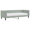 Juroupi Velvet Daybed with Mattress, Light Gray, 80 x 200 cm view 2
