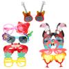 Plastic Hawaii Party Glasses, Lightweight Funny Photo Props view 1