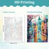 TOSTOG Paint by Numbers Kit for Adults with Frame, Cityscape, 30 x 40 cm view 2