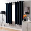 NINGBAI Blackout Curtains with Grommets, 80 x 220 cm, Dark Blue view 2