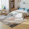 Chicnix Living Room Rug 200 x 300 cm, Large Washable Short-Pile Non-Slip Soft Modern Abstract Design, Gray Rust Beige view 2