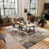Chicnix Living Room Rug 200 x 300 cm, Large Washable Short-Pile Non-Slip Soft Modern Abstract Design, Gray Rust Beige view 4