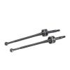 GTVNPOA RC Accessories for Wltoys 144001/124019 and LC Racing 1/14 RC Drift Cars, 2-Pack 45 CVD Hardened Steel Driveshafts, Black view 1