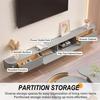 Aipunlus Wall-Mounted TV Cabinet, Floating TV Console with Doors, Media Wall Unit for Living Room and Office (Gray, 240 cm) view 3
