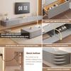 Aipunlus Wall-Mounted TV Cabinet, Floating TV Console with Doors, Media Wall Unit for Living Room and Office (Gray, 240 cm) view 4