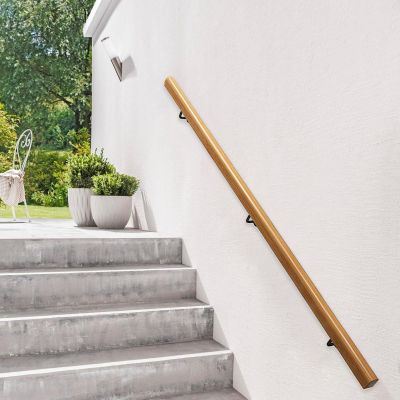 Wooden Stair Handrail for Indoor and Outdoor Use