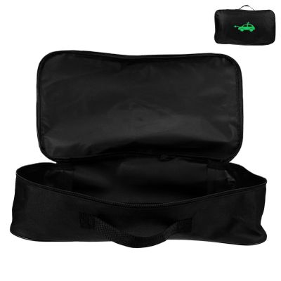 Black Oxford Fabric EV Charging Cable Storage Bag