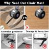 Floor Protection Mat for Office, Computer, and Gaming Chairs, 80 x 120 cm view 4