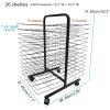 Metal Art Drying Rack and Display Storage Rack, 26-Tier view 2