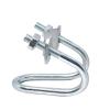 YANGC M8 Square Tube Fastener, Weld-Free Fixed Clamp, Galvanized Clevis Steel Tube Connector Clip (M8-40x40) view 1