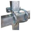 YANGC M8 Square Tube Fastener, Weld-Free Fixed Clamp, Galvanized Clevis Steel Tube Connector Clip (M8-40x40) view 3