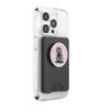 Coquette Bow Zombie Spooky Halloween Mom Mother's Day Pink PopSockets PopWallet for MagSafe view 4