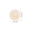 ibasenice 11-Piece Wooden Pregnancy Milestone Cards, Double-Sided Round Decorative Props view 2