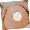 ibasenice 11-Piece Wooden Pregnancy Milestone Cards, Double-Sided Round Decorative Props view 3