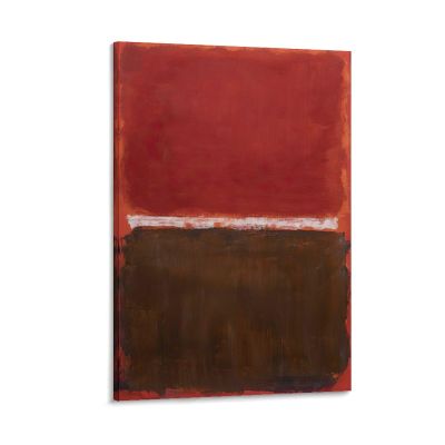 Mark Rothko Abstract Expressionism Color Field (Black and White) Minimalist Poster, Fine Art Print, Wall Art, 30 x 45 cm