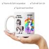 Kiddle-Design Personalized Mug, 62nd Birthday - Other 62-Year-Olds? You! Funny Unicorn Gift for Women, White Mug view 2