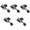 TOPPERFUN 5-Piece Waterproof Female-to-Female Ethernet Bulkhead Couplers, 90° view 1