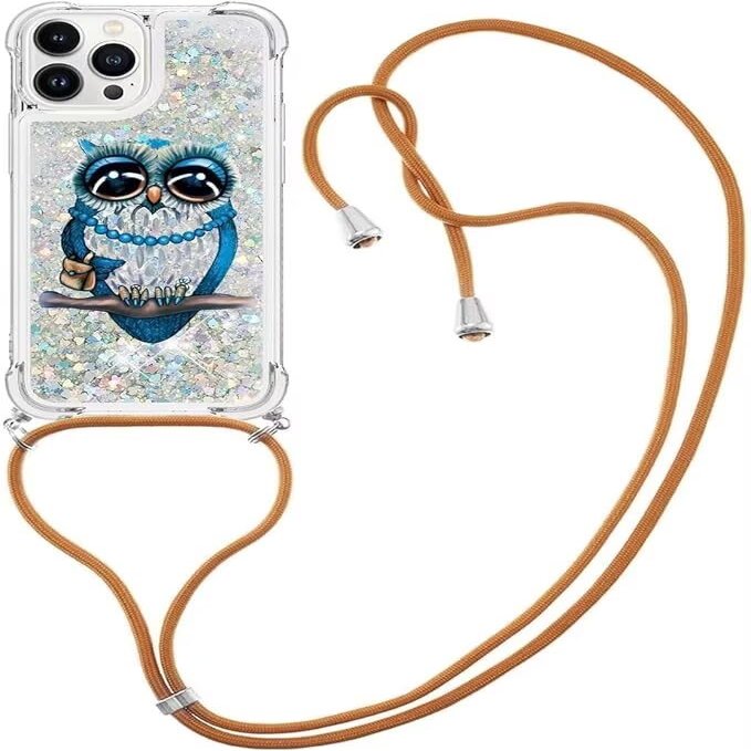 TQmchun iPhone 5s/5 Glitter Case with Lanyard