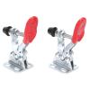 2-Set Hold-Down Toggle Clamps GH-201-A, 30 kg Holding Capacity, Iron + Plastic, 6 x 3 cm view 2