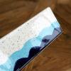 Scratch-Resistant Ceramic Porcelain Baking Dish with Blue Wave Pattern view 4