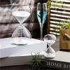 WSQHAO Glass Hourglass, 5/10/15/30/60 Minutes, Decorative Desk Timer (Sky Blue, 10 min) view 2