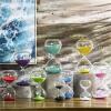 WSQHAO Glass Hourglass, 5/10/15/30/60 Minutes, Decorative Desk Timer (Sky Blue, 10 min) view 3