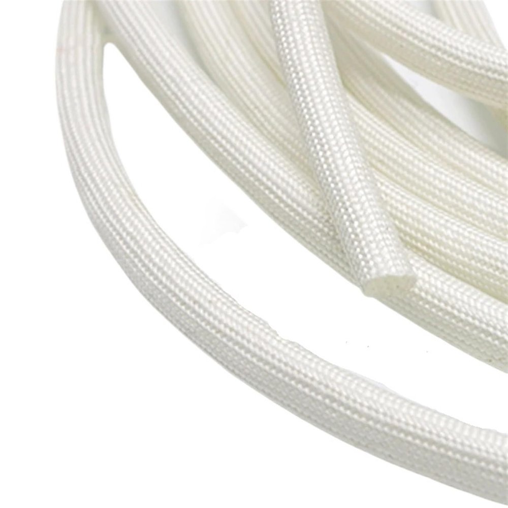 Braided Fiberglass Cable Protective Sleeve, 600°C