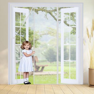 Magnetic Screen Door Curtain, 175 x 250 cm, White