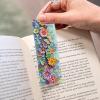 Spring Diamond Painting Bookmarks, 5D Flower, Bird and Butterfly Bookmark Craft Kit with Tassels view 3