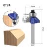 1/4-Inch 6 mm Shank 45-Degree Chamfer Router Bit, 6 x 24 mm view 2