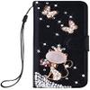 BLOTECH Flip Wallet Case for Motorola Moto G05 4G, Black PU Leather with Rhinestones view 1