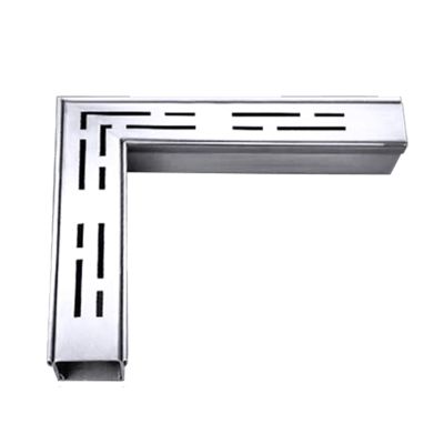 DKRAHRJJ Stainless Steel Trench Drainage System, Drain Channel and Grate, 25 × 5 × 3 cm