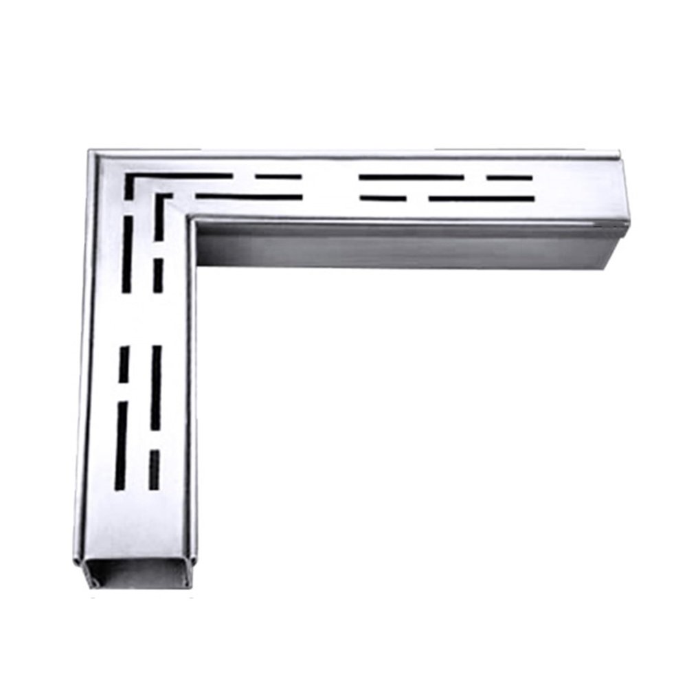 DKRAHRJJ Stainless Steel Trench Drainage System, Drain Channel and Grate, 25 × 5 × 3 cm