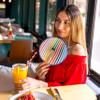 Fisura Folding Fan with Colorful Stripes, Paper Pai Pai, 3-Piece Set view 4