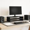 vidaXL Monitor Stand Black Oak Look 54 x 22 x 15 cm Engineered Wood view 2