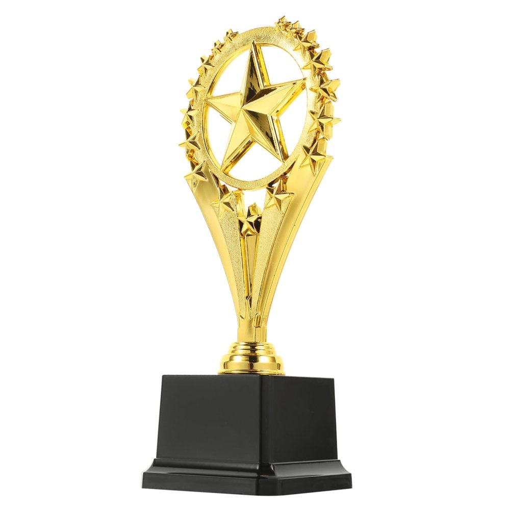 BESPORTBLE Gold Plastic Trophy for Kids, Lightweight and Shatter-Resistant