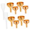 CHILDWEET 1-Set Mini Metal Funnels with Pipettes for Precise Filling of Perfume, Liquids, and Craft Materials into Narrow Openings view 1