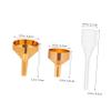 CHILDWEET 1-Set Mini Metal Funnels with Pipettes for Precise Filling of Perfume, Liquids, and Craft Materials into Narrow Openings view 2